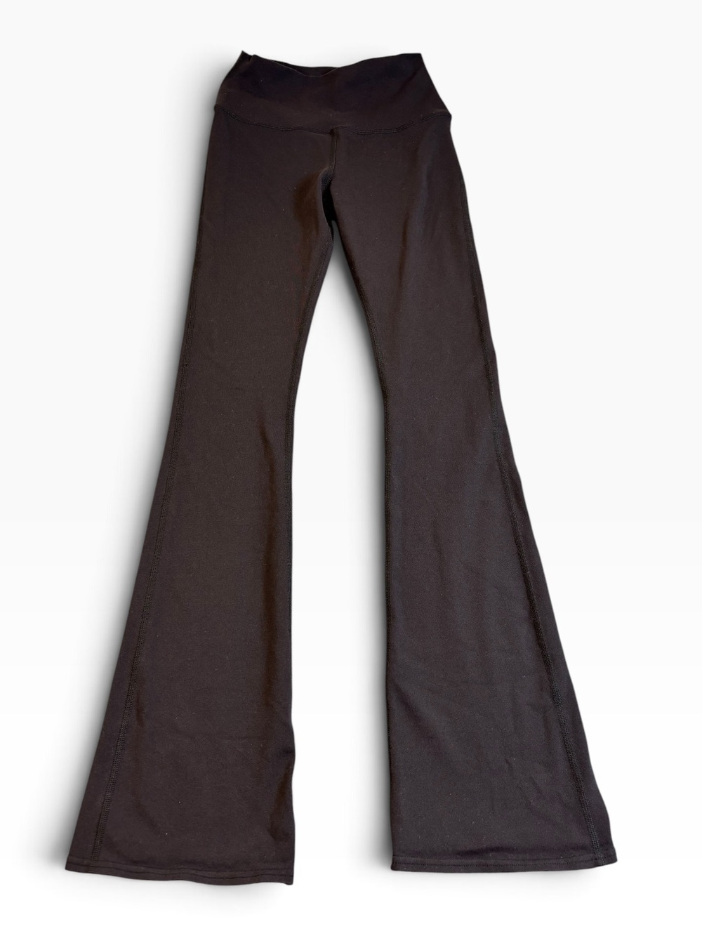 Alo Yoga Airbrush Flare Leggings Black Low Rise Bootcut XXS EUC 31" Inseam